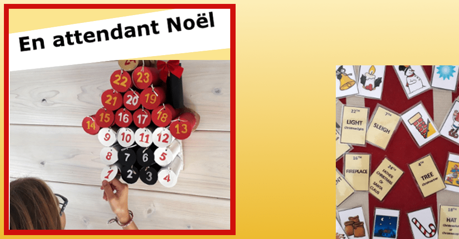 Calendrier De L Avent En Anglais Activité manuelle Noël : un calendrier de l'Avent DIY en anglais