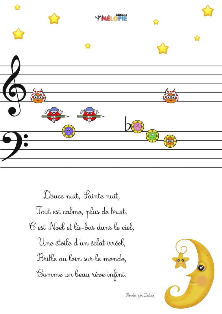 Douce nuit partition Éditions Mélopie