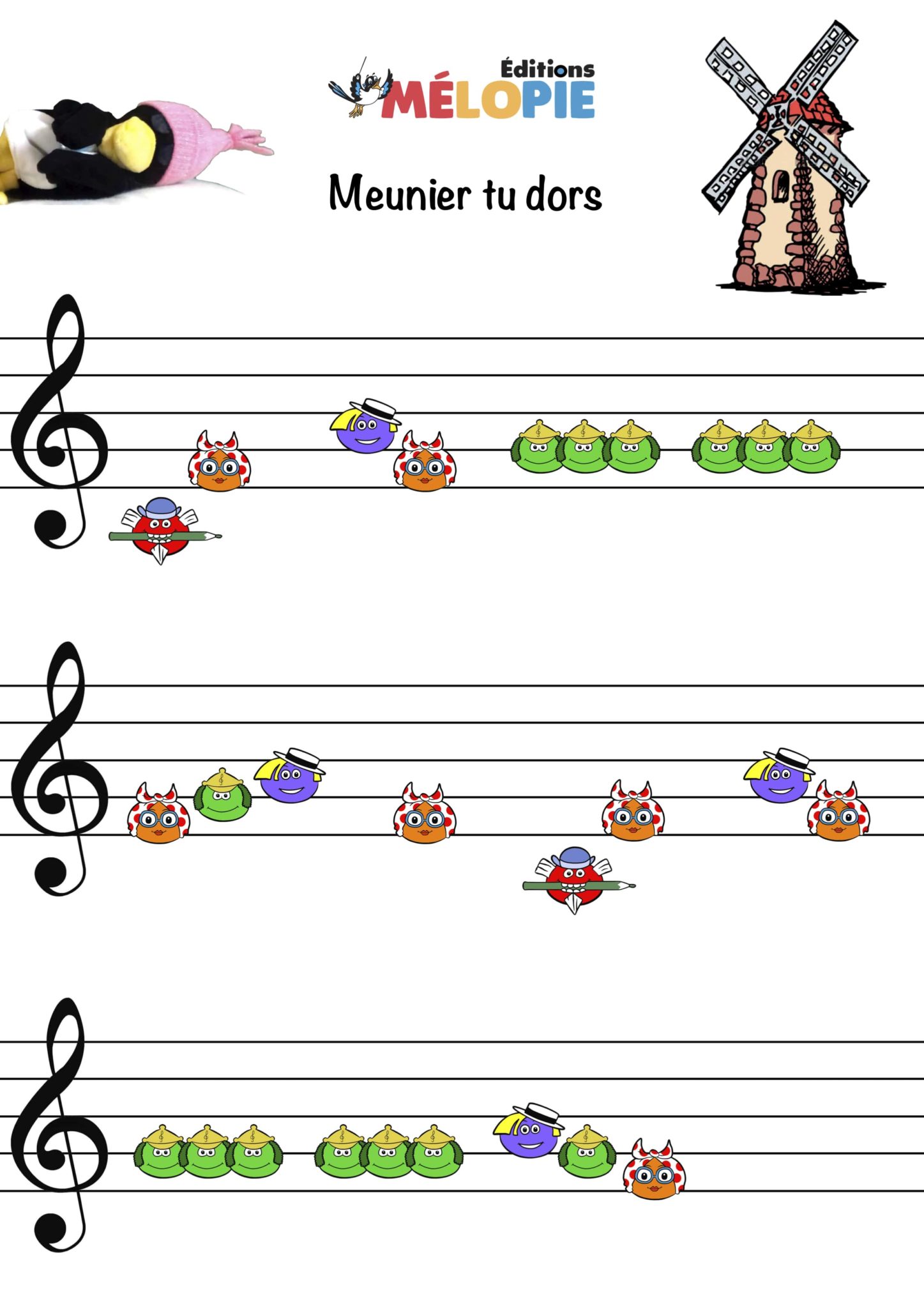 Créer une partition pour enfant Éditions Mélopie