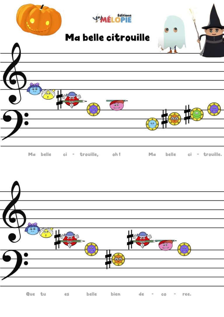 Chanson Halloween, compilation et partition Éditions Mélopie