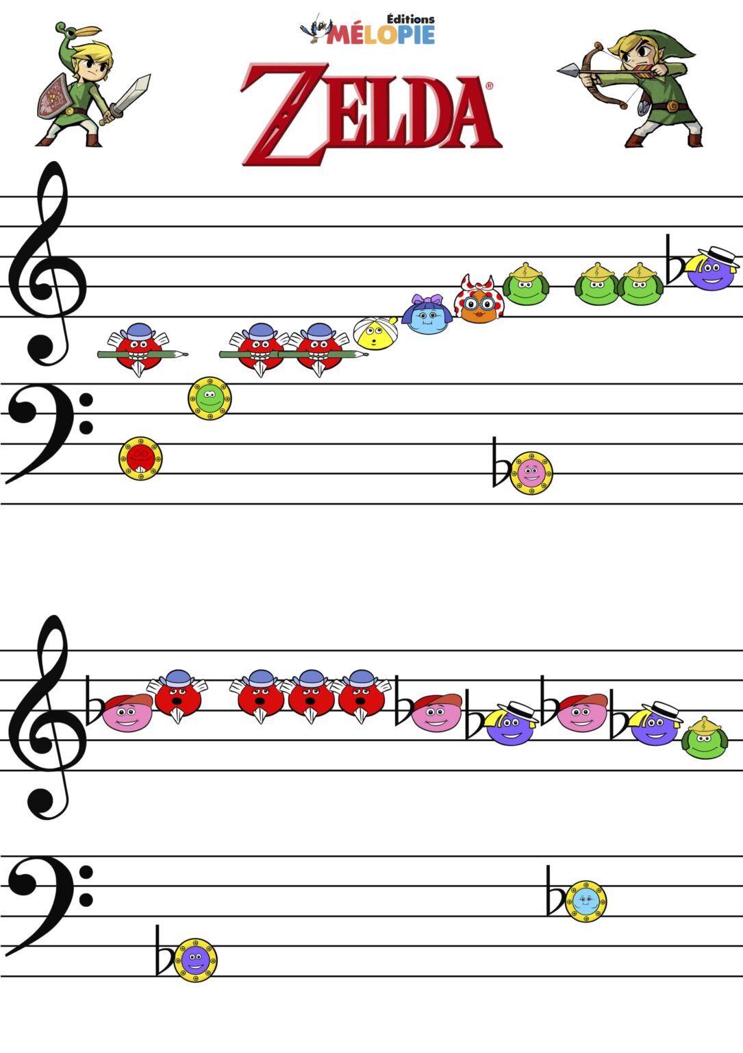 Partition Zelda Piano Éditions Mélopie