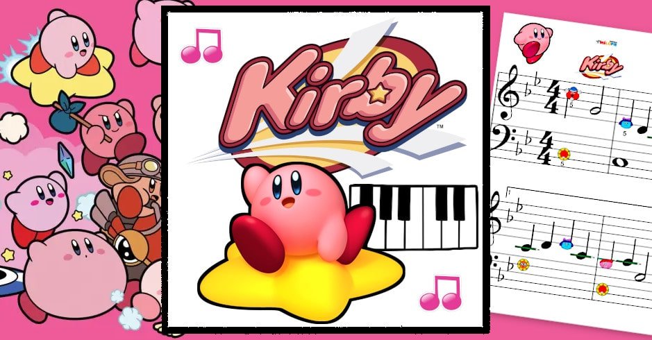 kirby partition piano facile gratuit